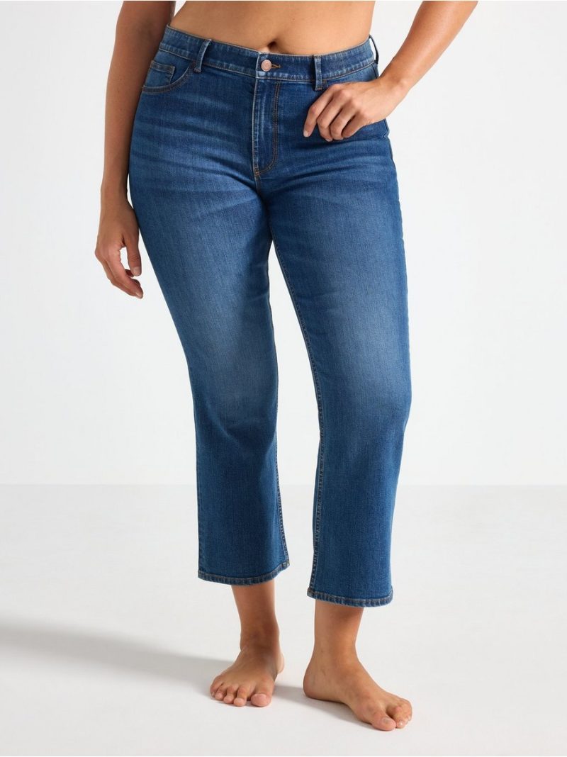 FLARE Karen cropped jeans with mid waist - 8529266-791