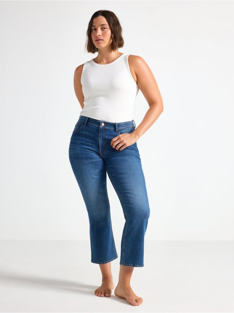 FLARE Karen cropped jeans with mid waist - 8529266-791