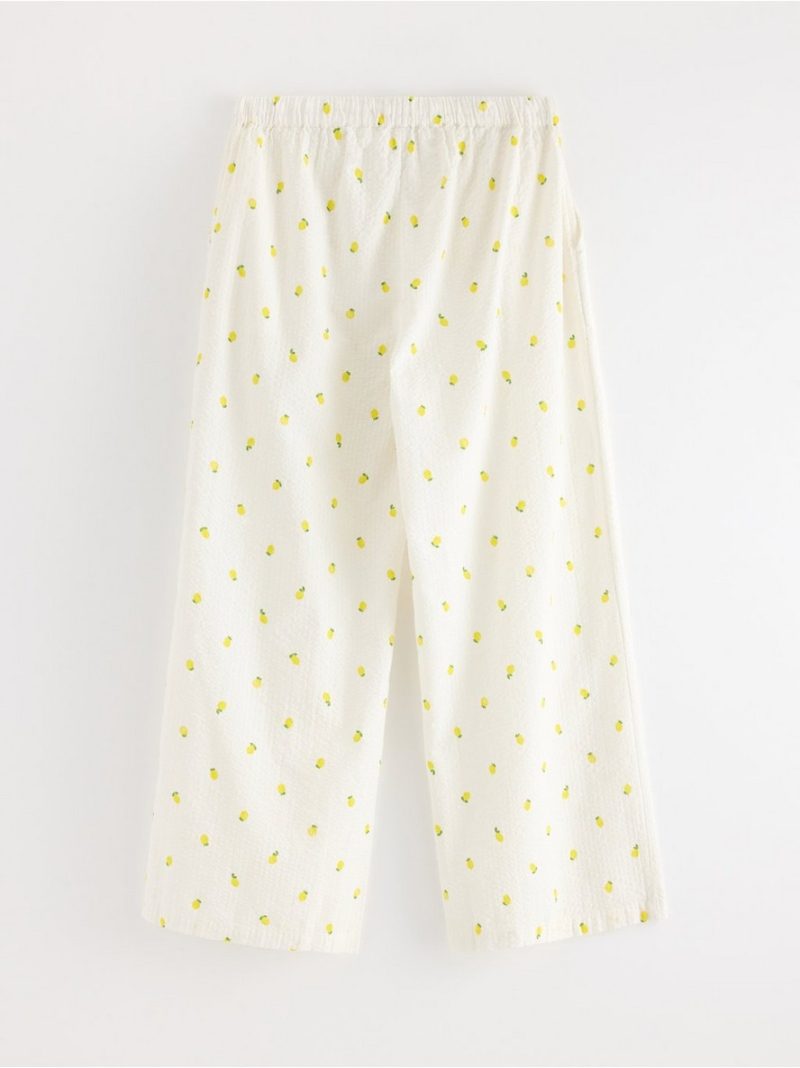 Pyjama trousers in seersucker - 8579929-4791