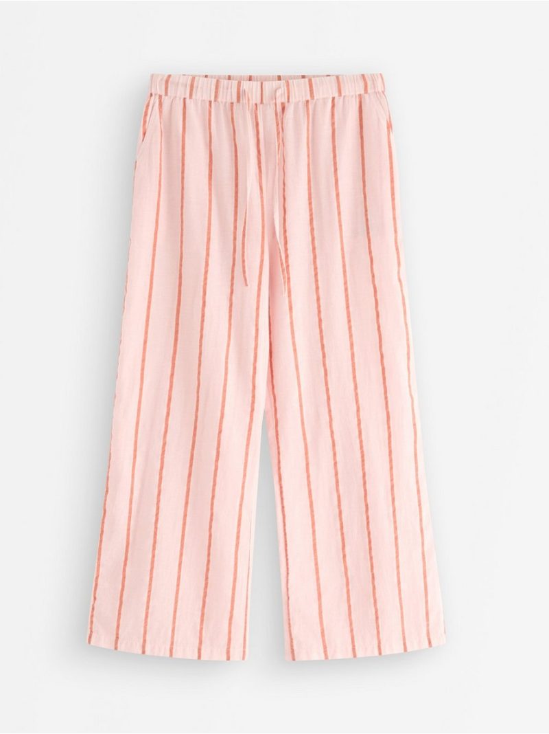 Pyjama trousers in seersucker - 8579929-7723