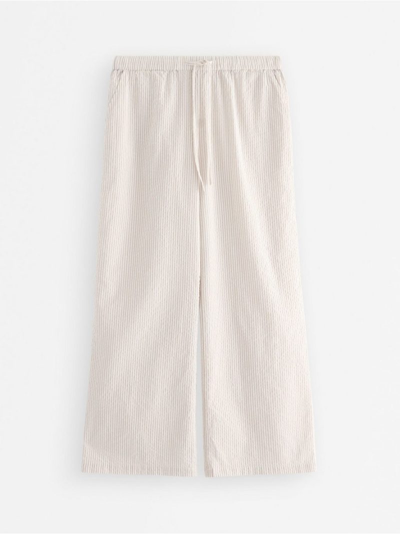 Pyjama trousers in seersucker - 8579929-7951