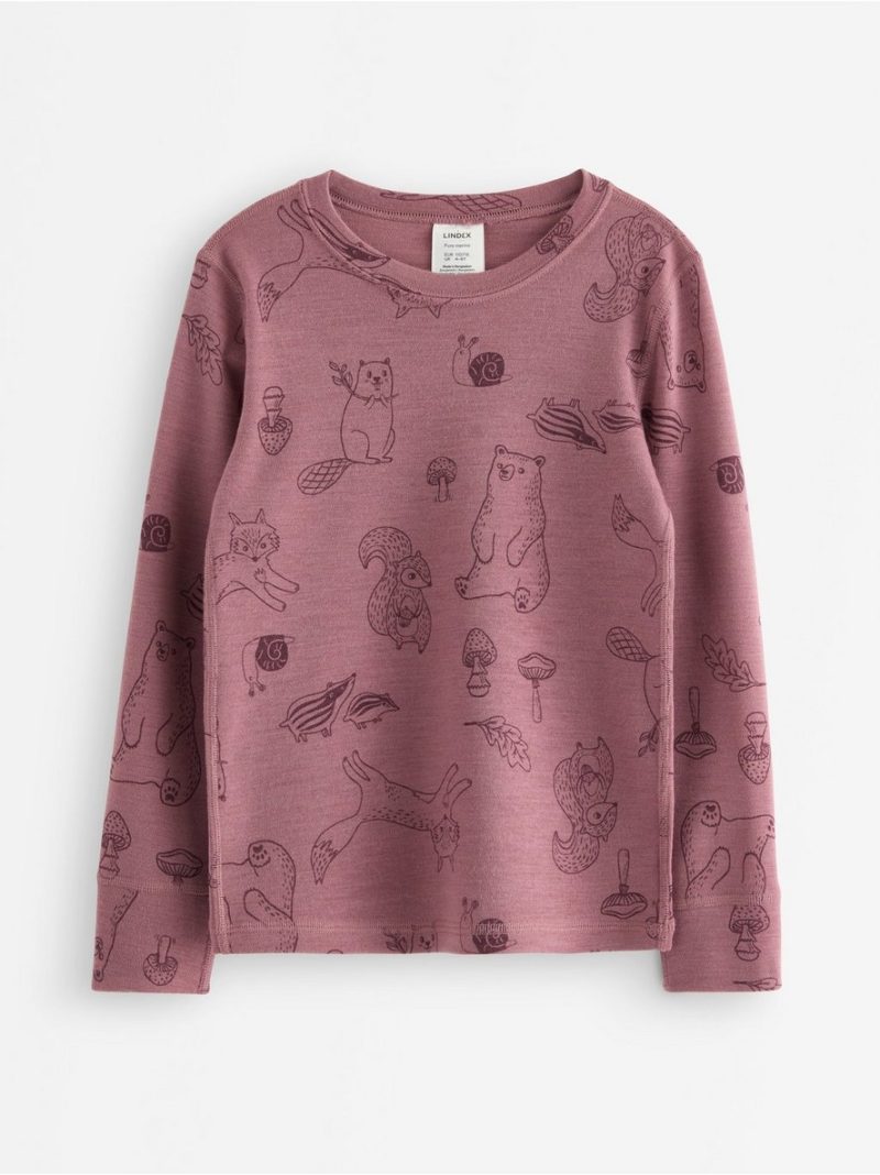 Majica - Long sleeve top in merino wool - 8583144-7660