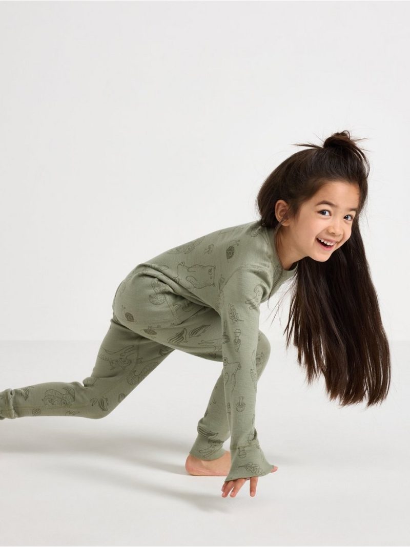 Leggings in merino wool - 8583145-8878