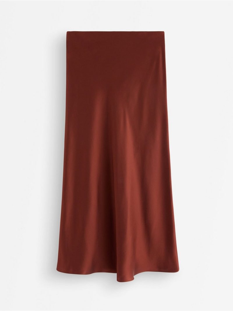 Midi skirt in satin - 8608741-7235