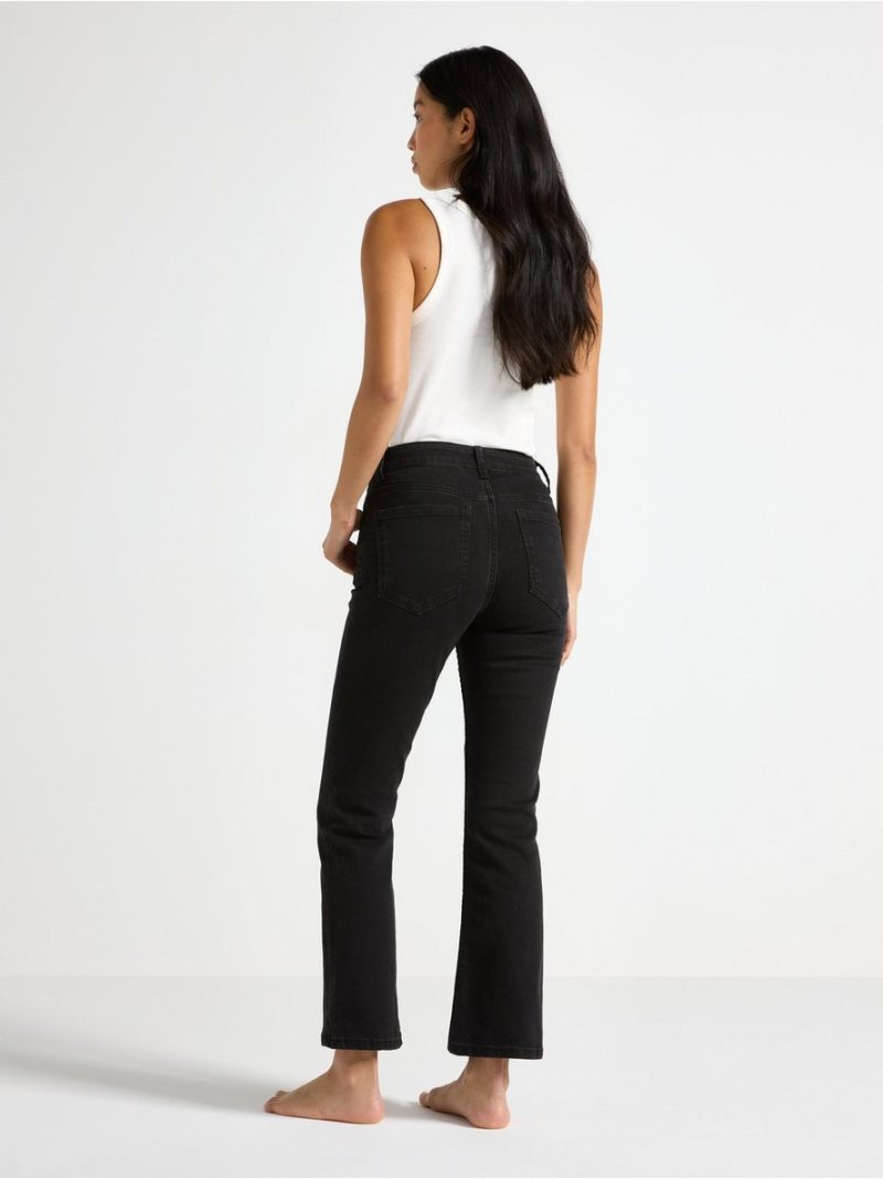 FLARE Karen cropped jeans with mid waist - 8618831-80