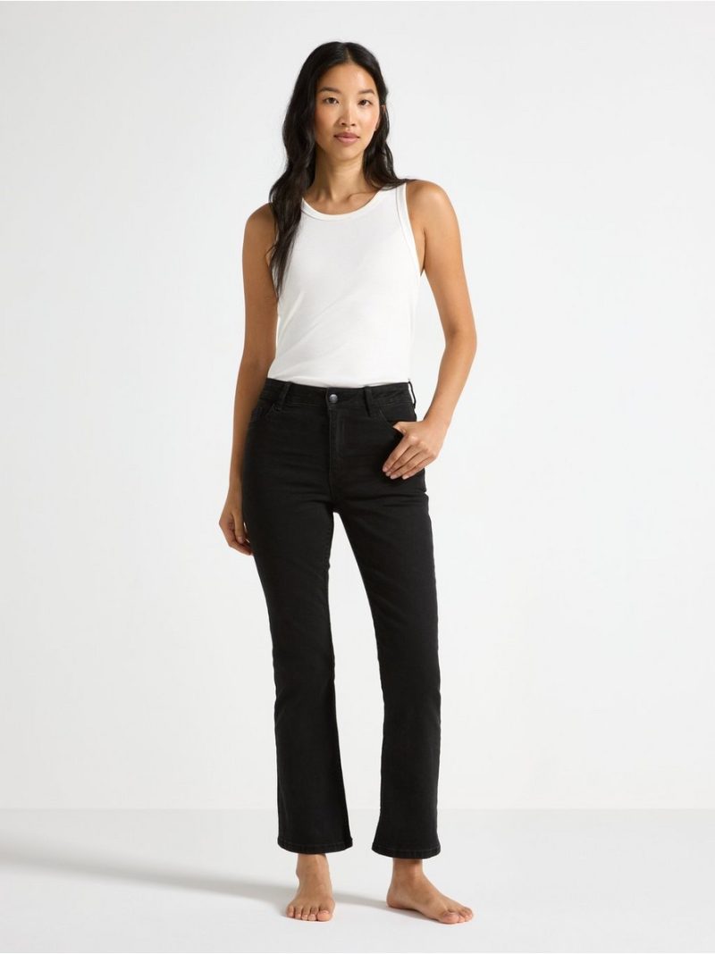 FLARE Karen cropped jeans with mid waist - 8618831-80
