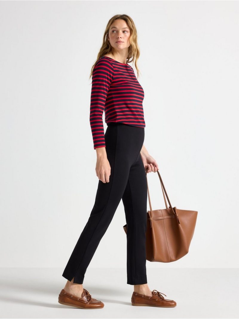 High waist trousers in stretch jersey - 8630869-81