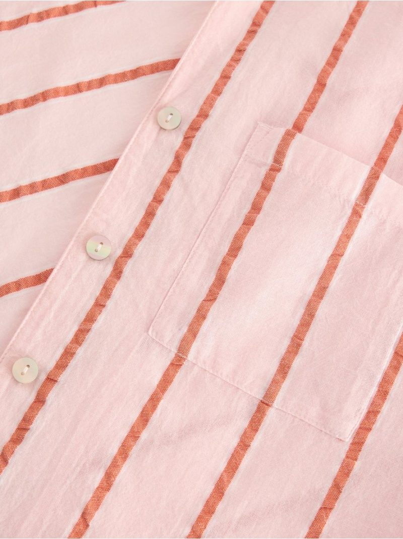 Pyjama shirt in seersucker - 8673001-7723