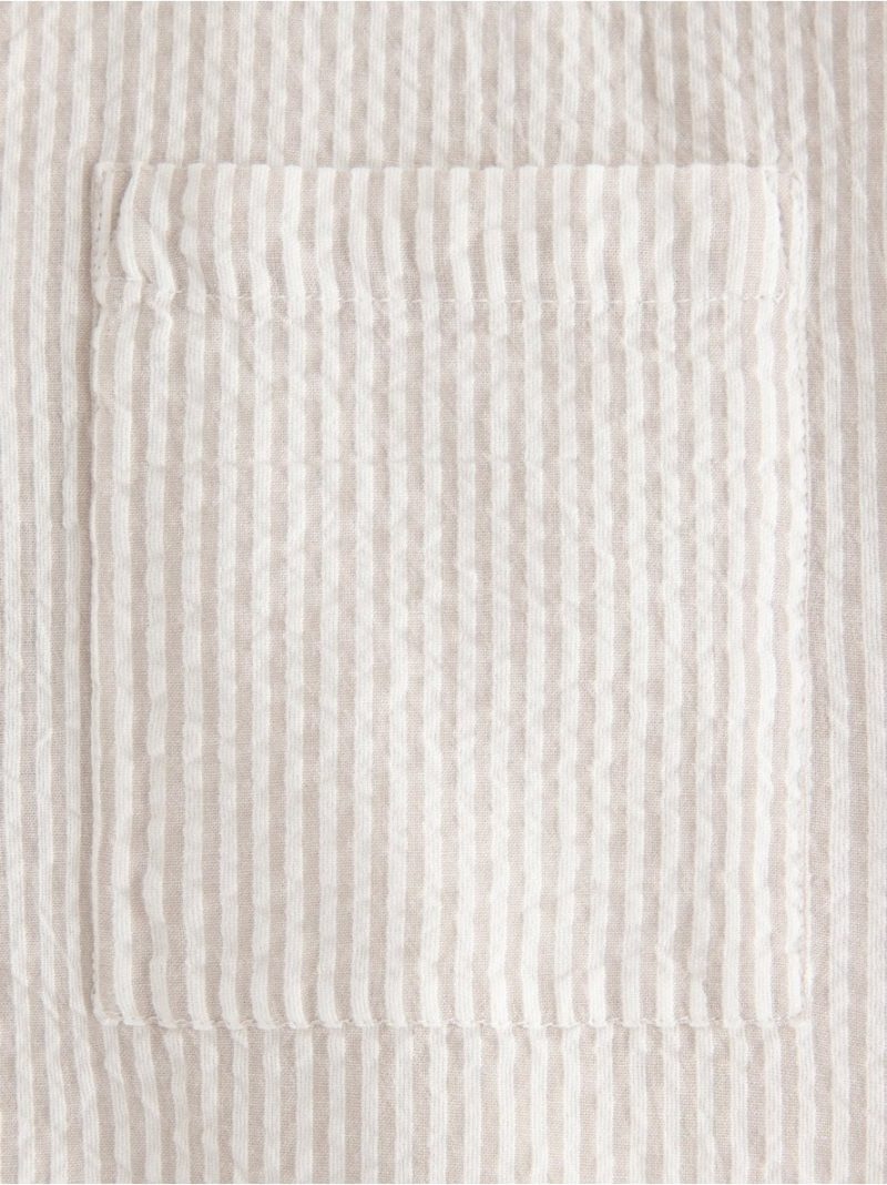 Pyjama shirt in seersucker - 8673001-7951