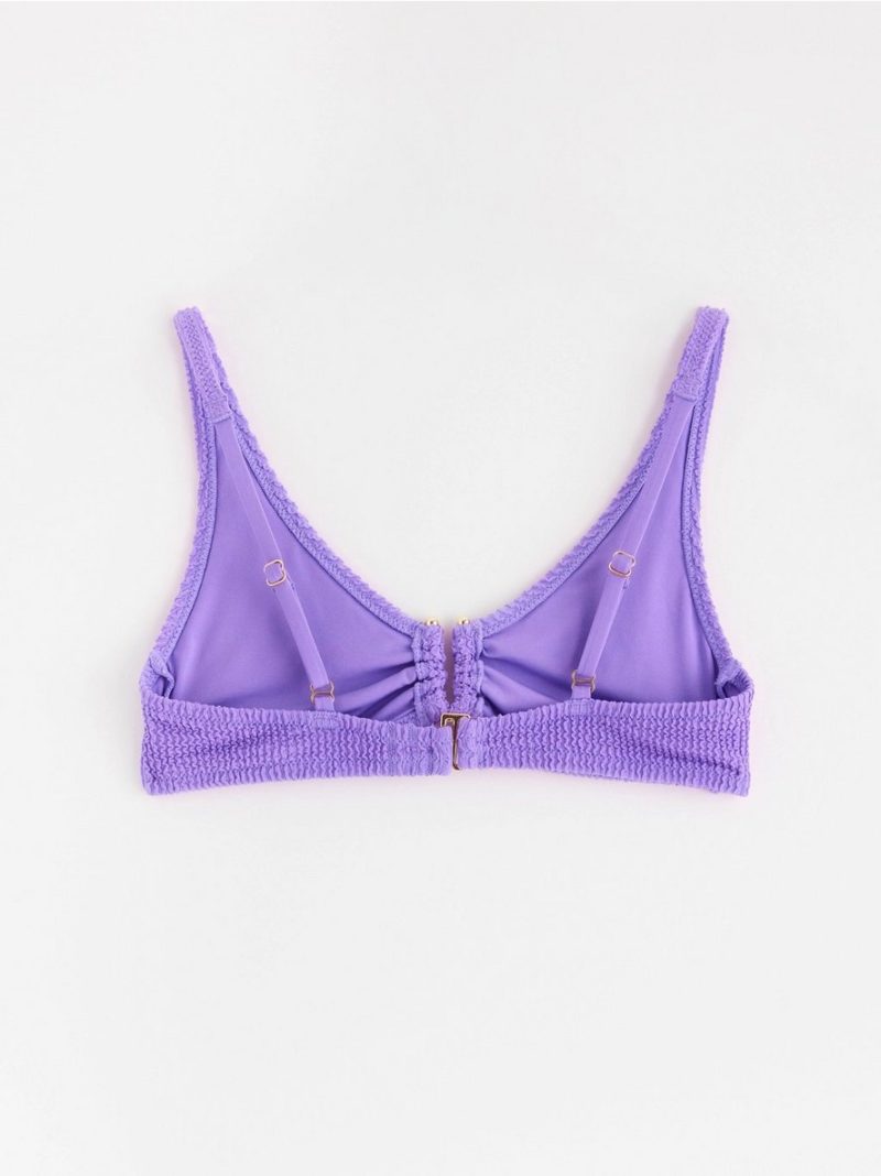 Crinkled unpadded  bikini bra - 8677085-5822