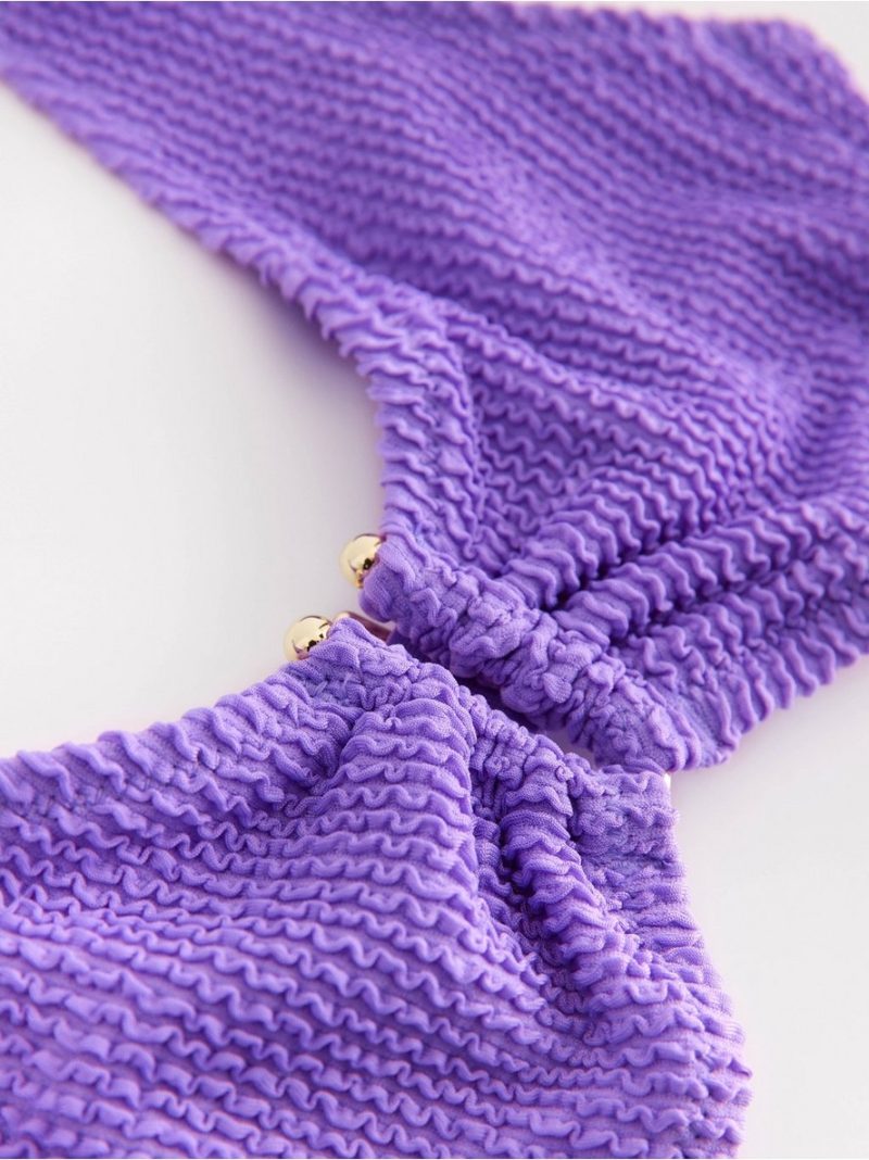 Crinkled unpadded  bikini bra - 8677085-5822