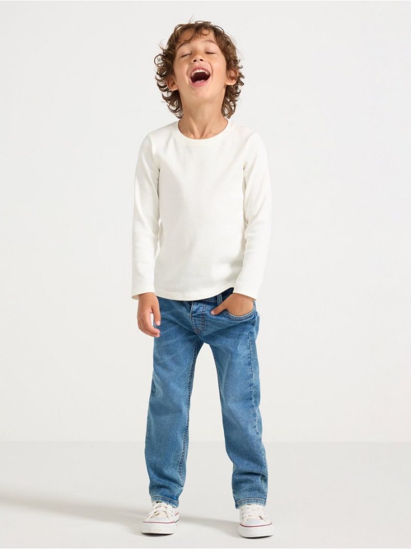 STAFFAN Straight leg jeans in denim jersey - 8688464-790
