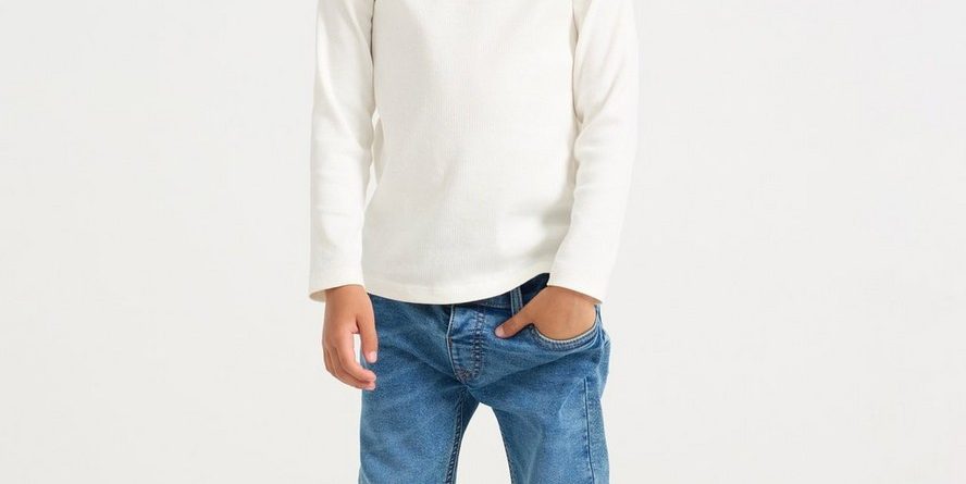 STAFFAN Straight leg jeans in denim jersey - 8688464-790