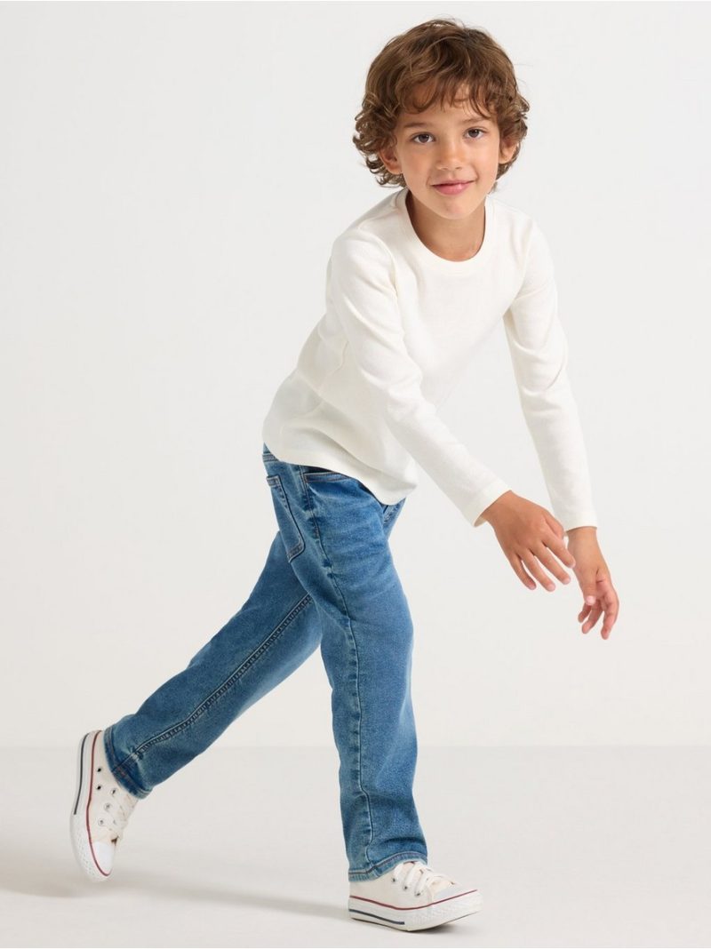 STAFFAN Straight leg jeans in denim jersey - 8688464-790