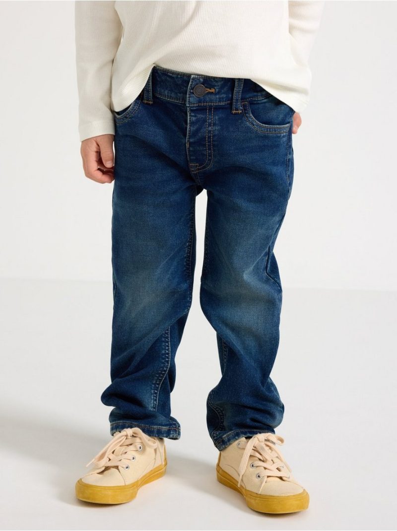 STAFFAN Straight leg jeans in denim jersey - 8688464-822