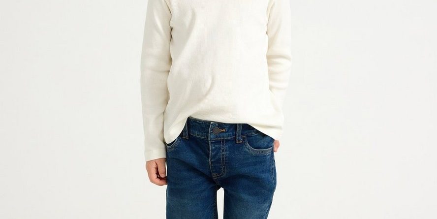 STAFFAN Straight leg jeans in denim jersey - 8688464-822