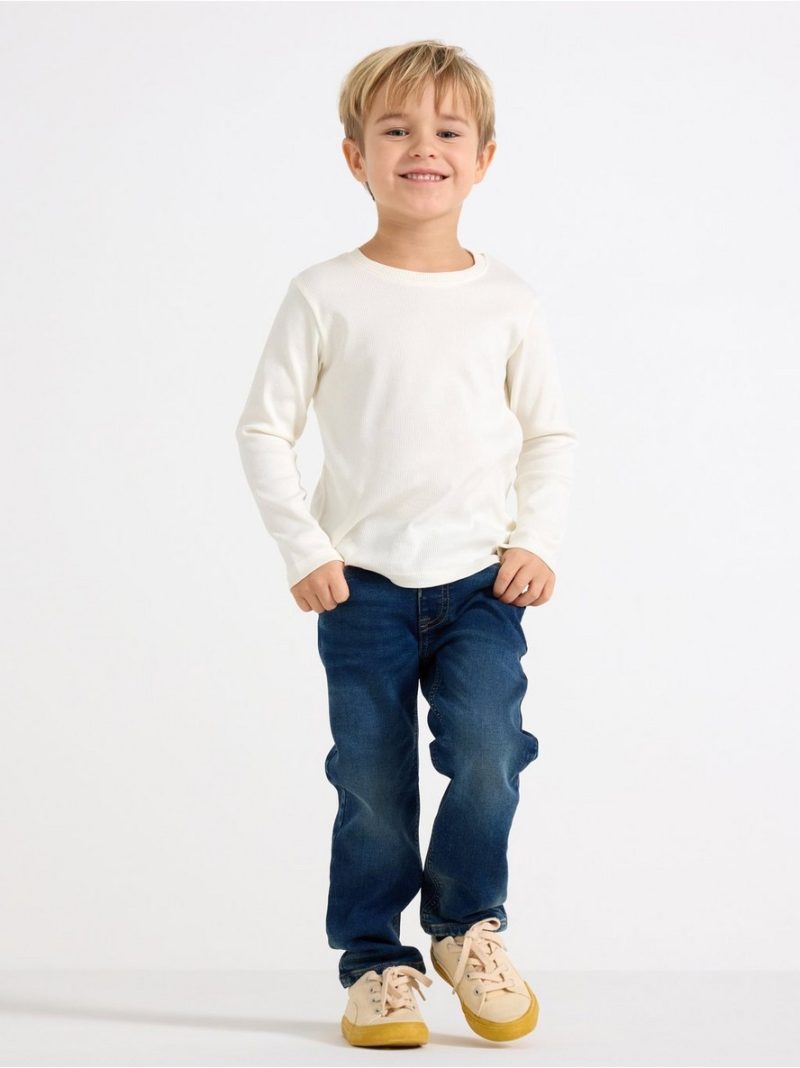 STAFFAN Straight leg jeans in denim jersey - 8688464-822