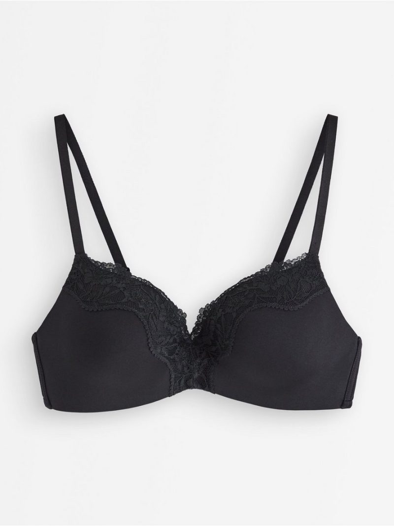 Flora wirefree bra with lace details - 8698410-80