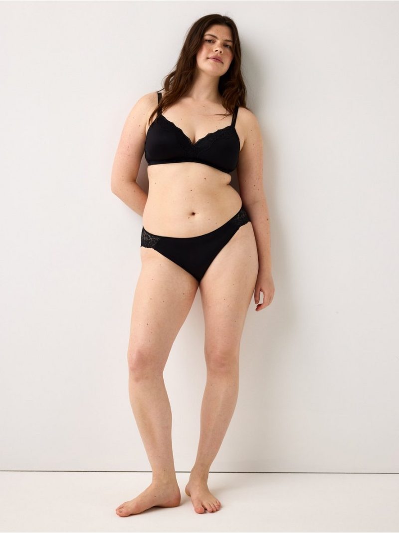 Flora wirefree bra with lace details - 8698410-80