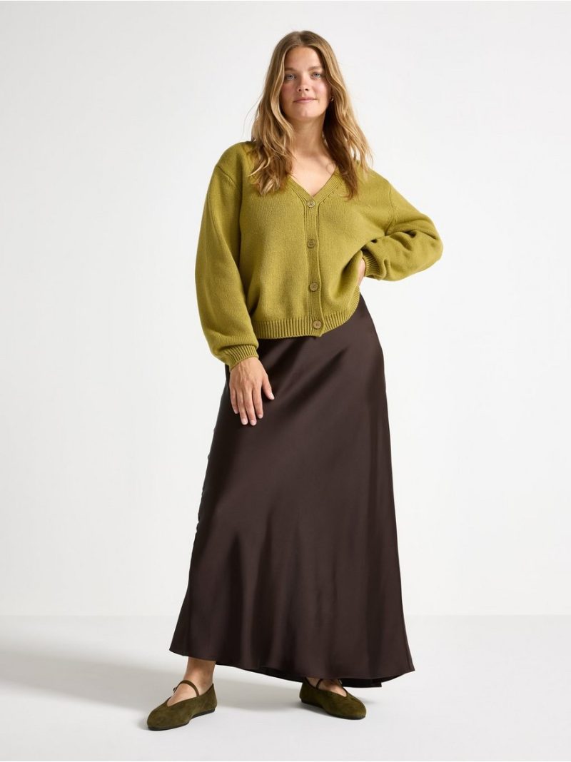 Maxi skirt in satin - 3000038-6822