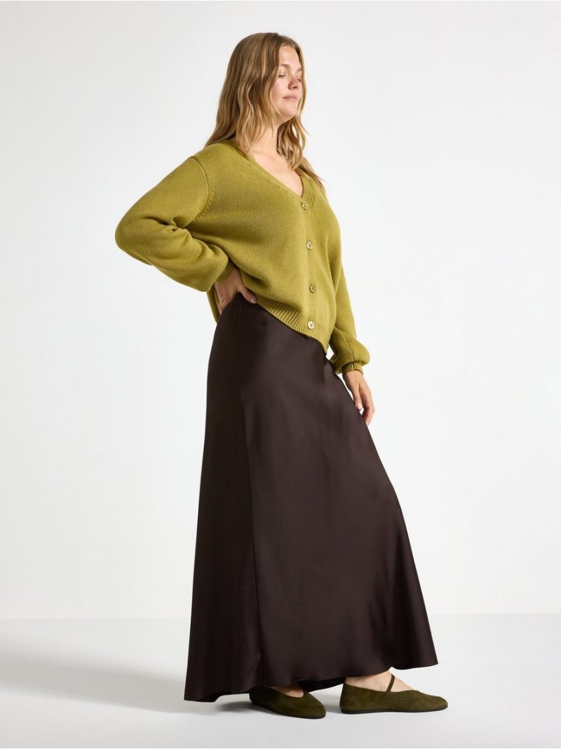Maxi skirt in satin - 3000038-6822