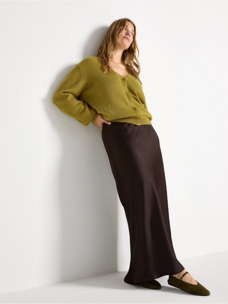 Maxi skirt in satin - 3000038-6822