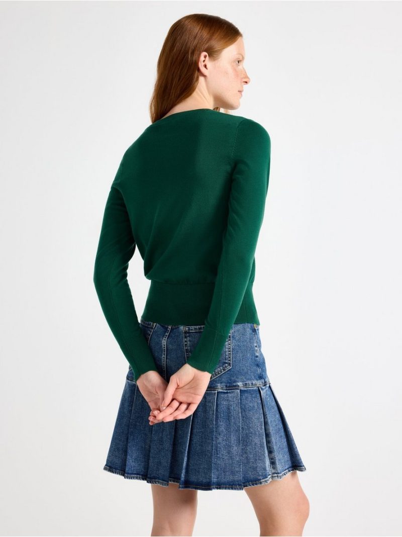 Fine-knit cardigan - 3000084-7192