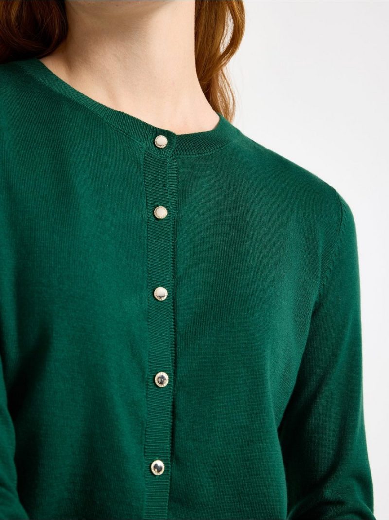 Fine-knit cardigan - 3000084-7192