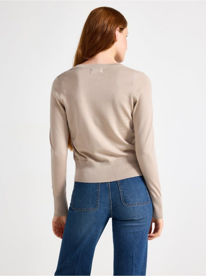 Fine-knit cardigan - 3000084-9609