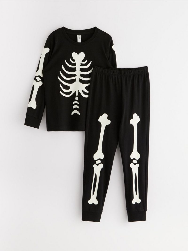 Pyjama set with glow in the dark print - 3001852-80