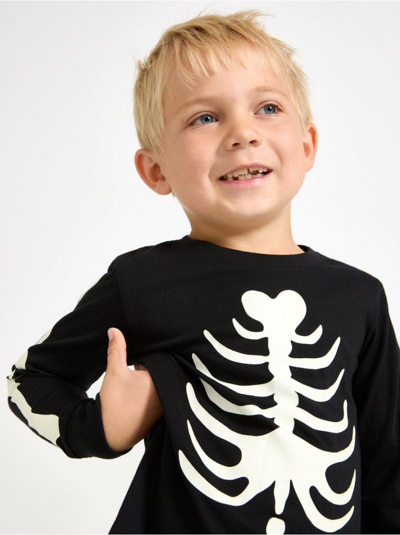 Pyjama set with glow in the dark print - 3001852-80