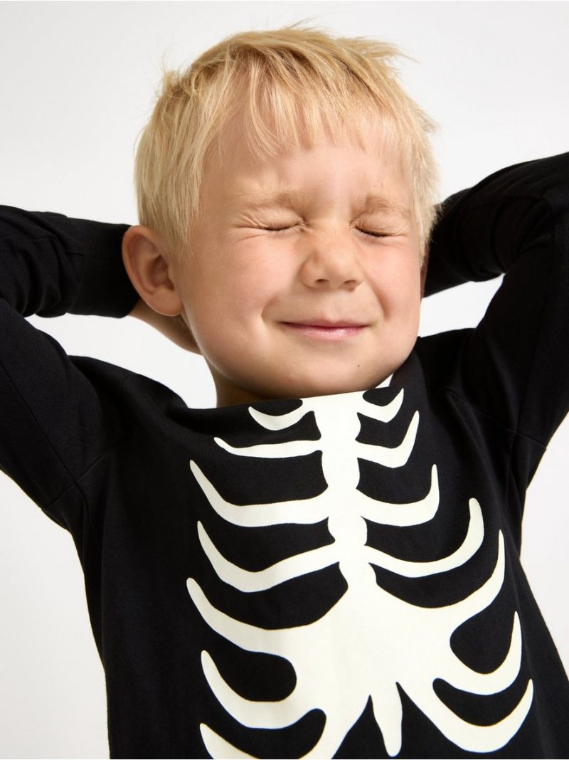 Pyjama set with glow in the dark print - 3001852-80