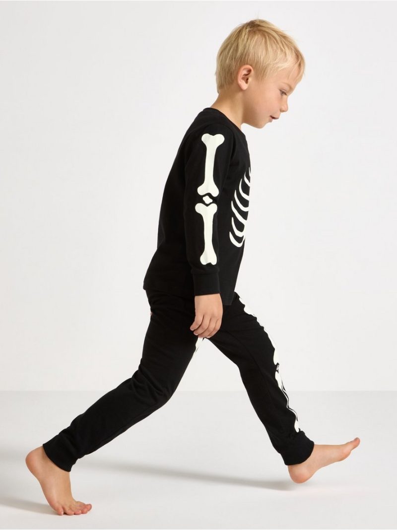 Pyjama set with glow in the dark print - 3001852-80