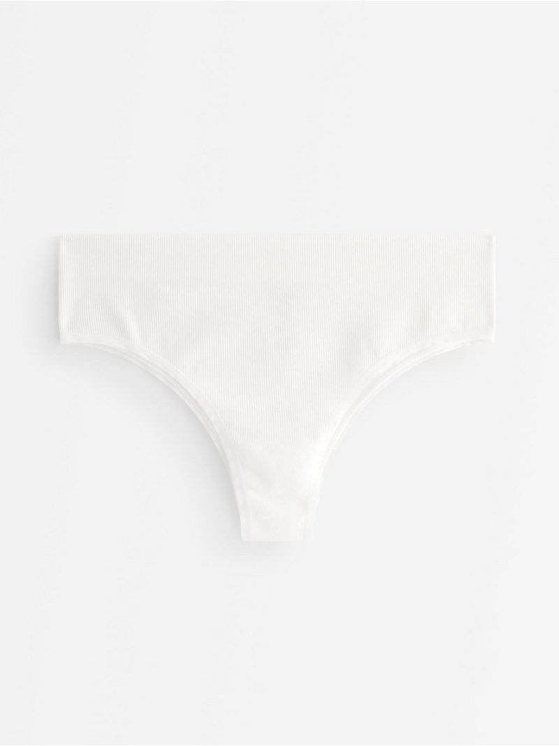 Brazilian high ribbed seamless briefs - 3001928-70