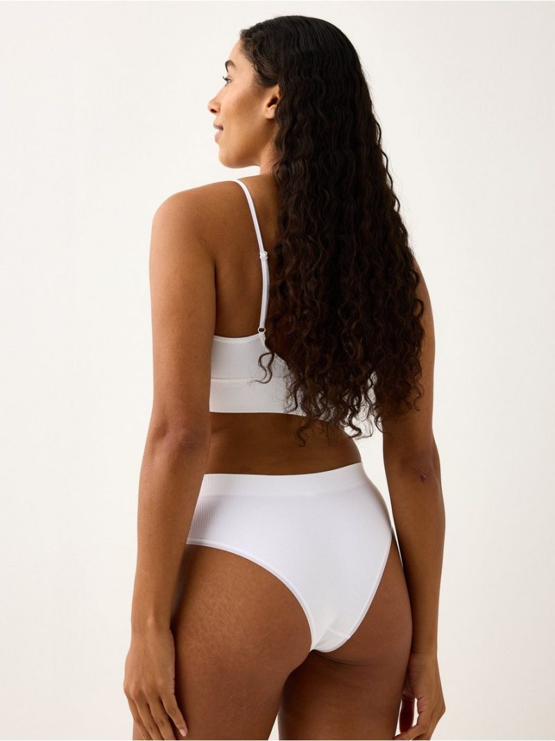 Brazilian high ribbed seamless briefs - 3001928-70
