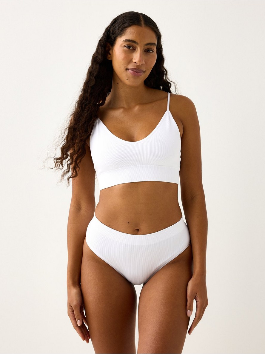 Brazilian high ribbed seamless briefs - 3001928-70