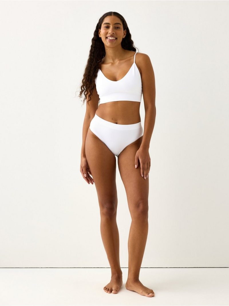 Brazilian high ribbed seamless briefs - 3001928-70