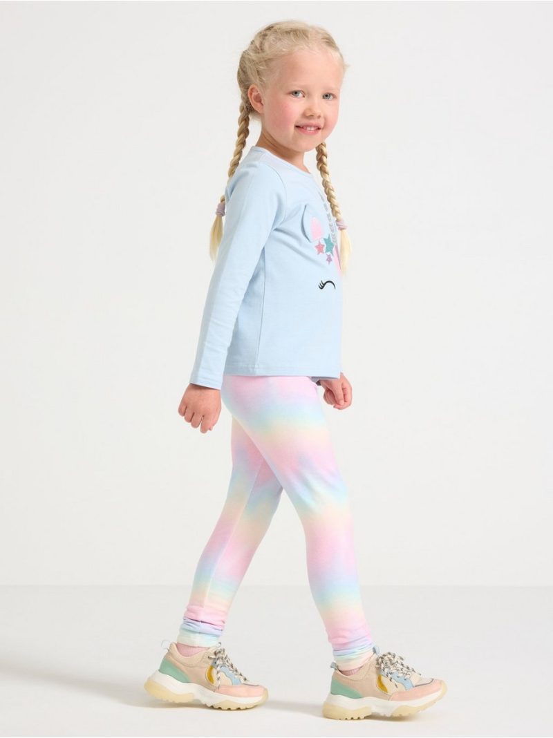 Leggings with brushed inside - 3002048-7955