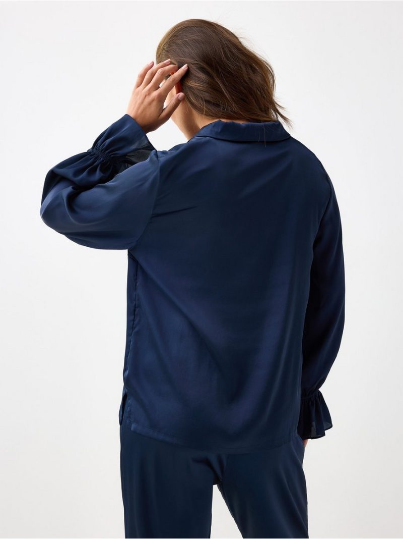 Pyjama shirt in satin - 3002373-2150