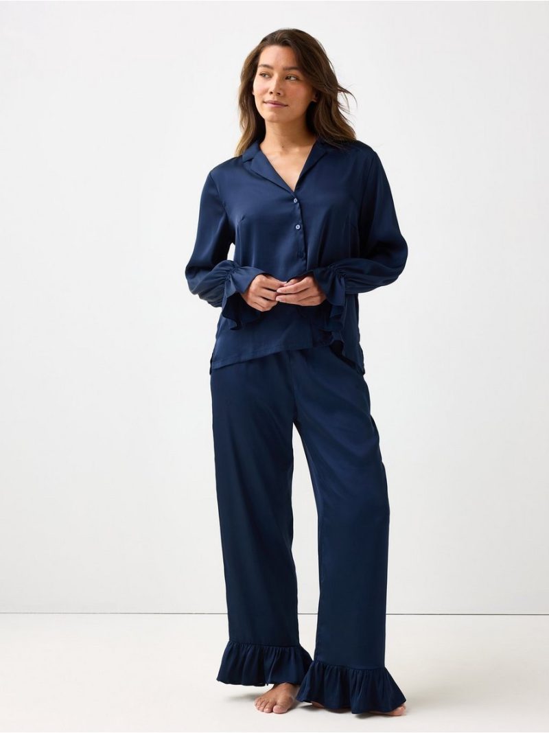 Pyjama shirt in satin - 3002373-2150