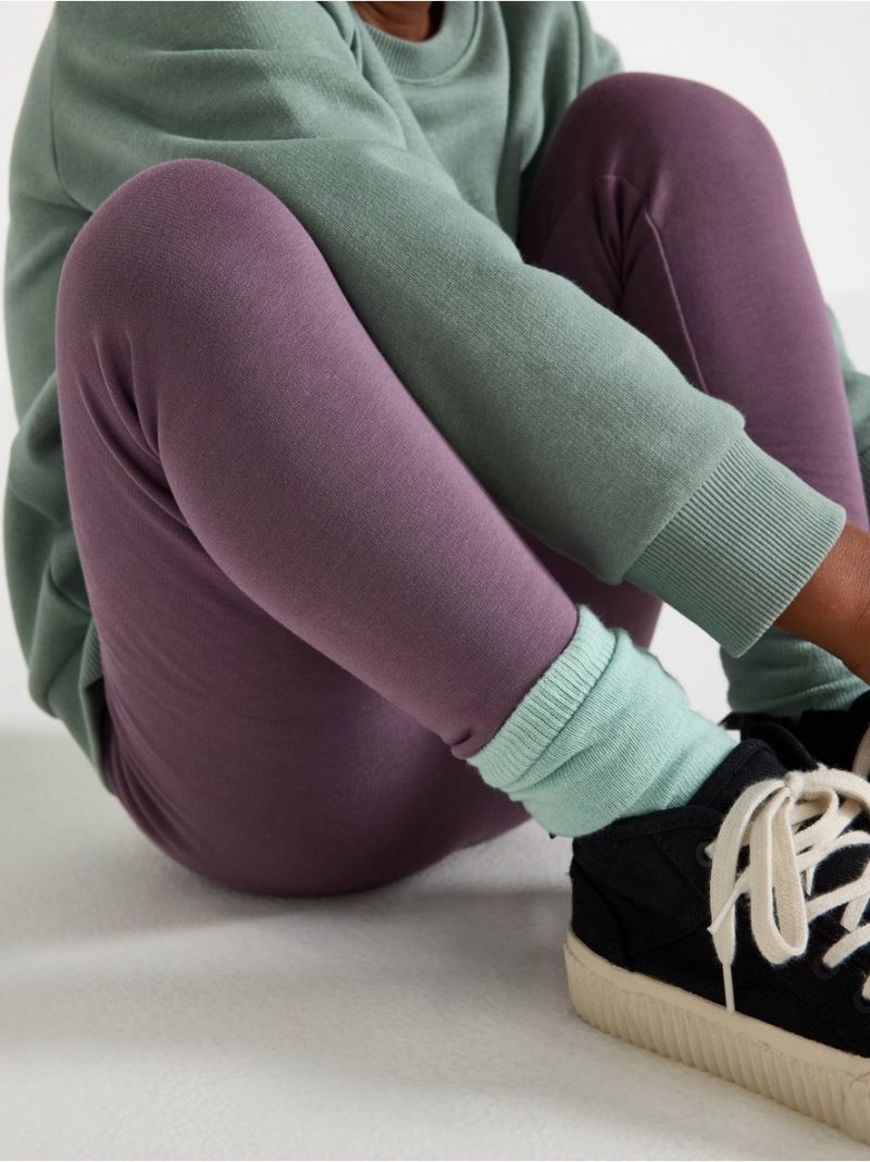 Leggings with brushed inside - 3002472-7341