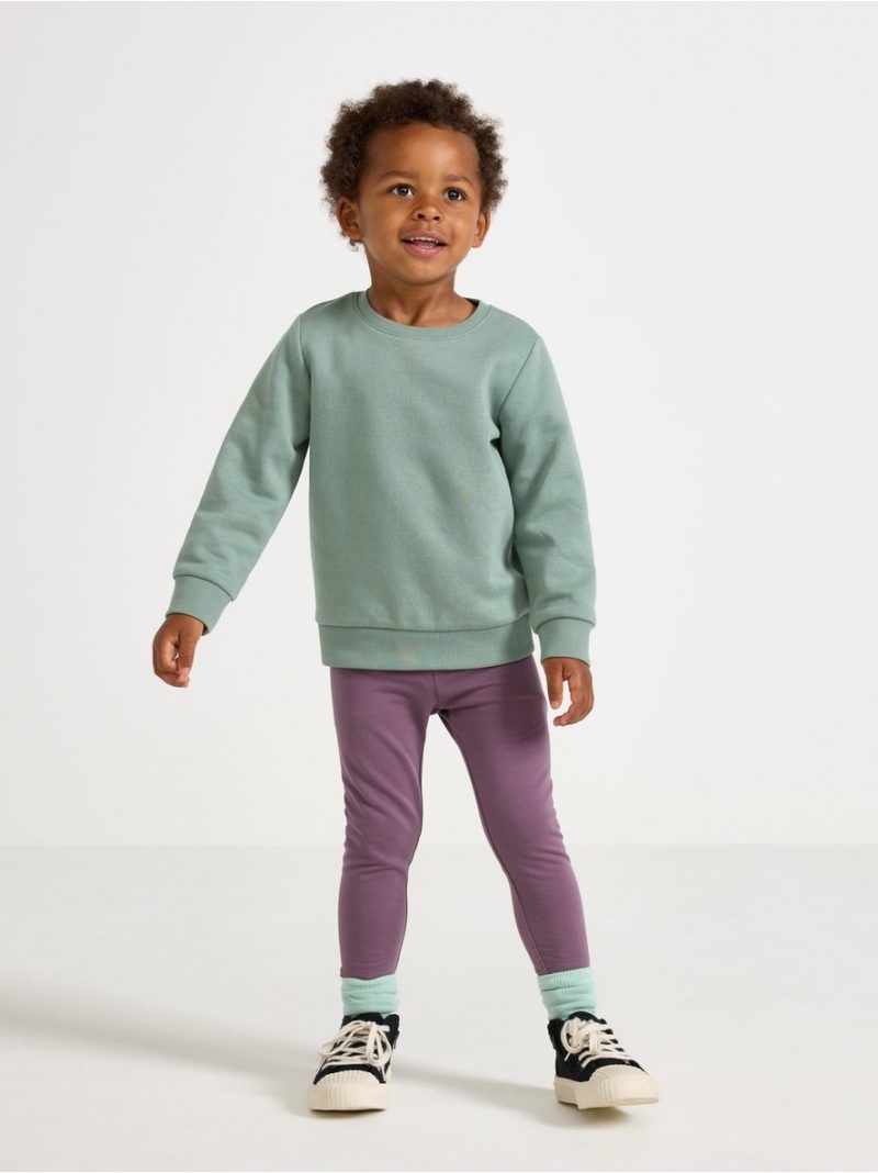 Leggings with brushed inside - 3002472-7341