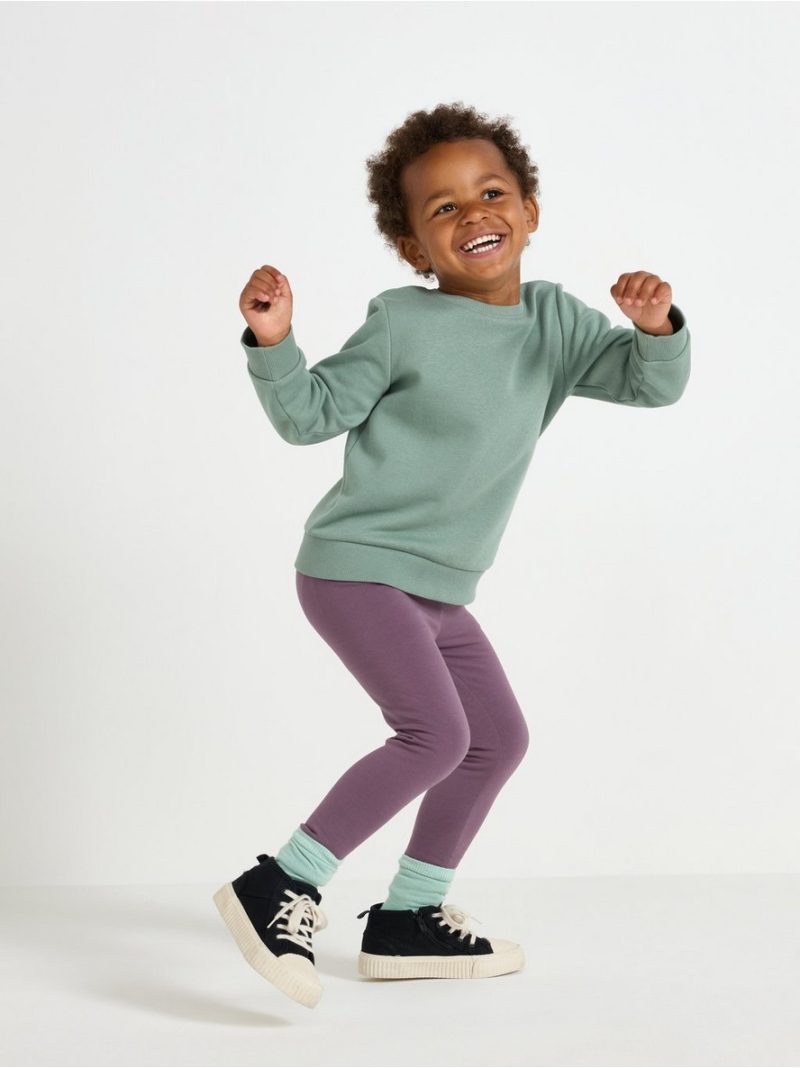 Leggings with brushed inside - 3002472-7341