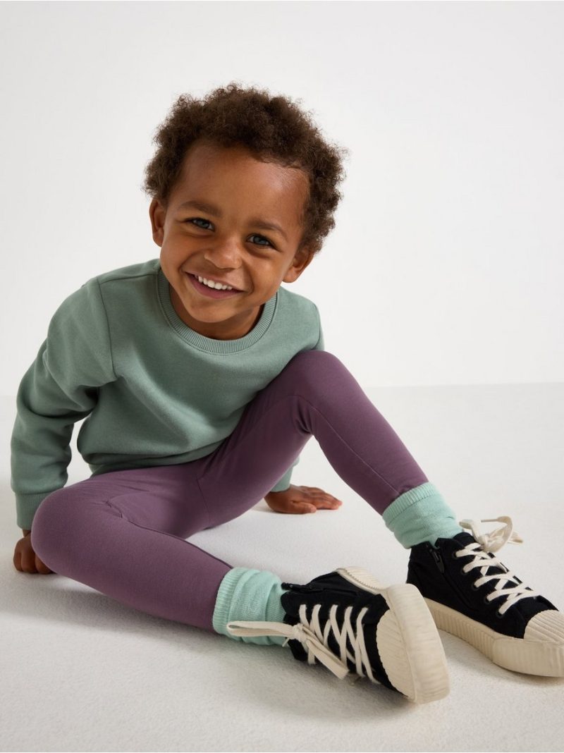 Leggings with brushed inside - 3002472-7341