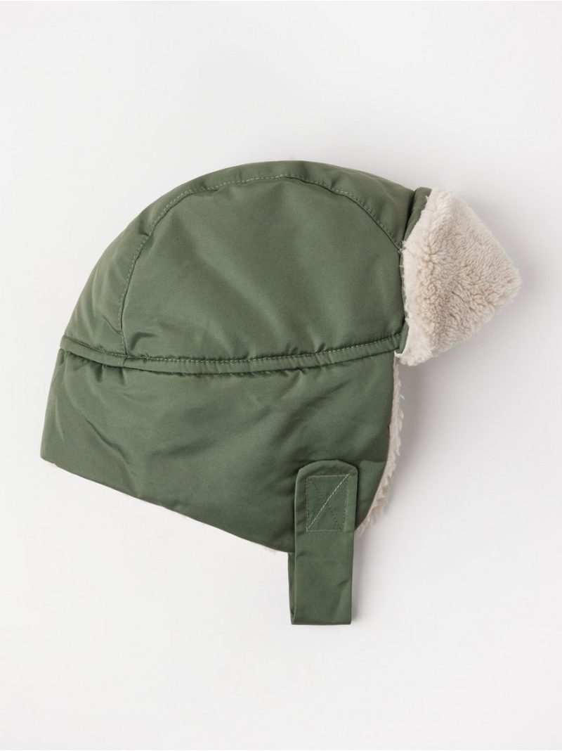 Water repellent hat with pile lining - 3002626-7431