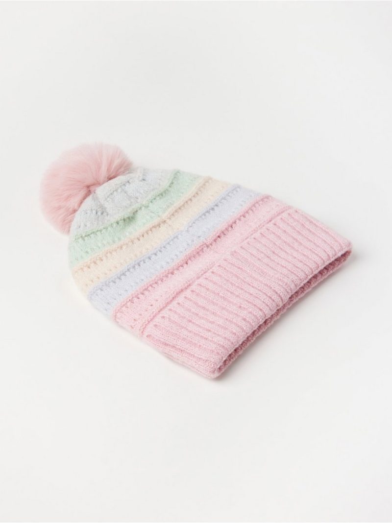 Rib-knitted beanie - 3003017-6950