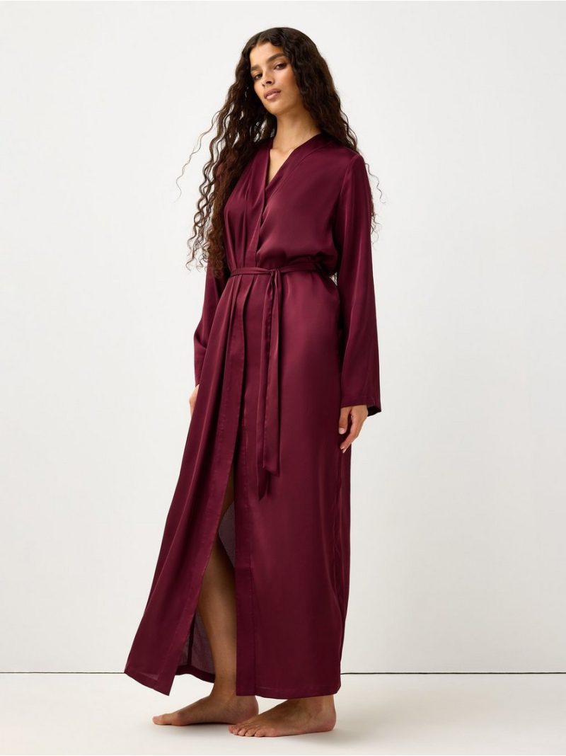Long robe in satin - 3003377-9938