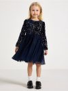 Long-sleeved dress with sequins - 3003429-2150