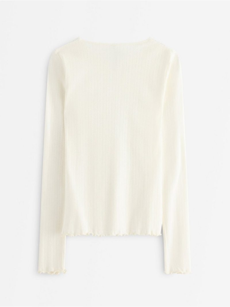 Pyjama top in pointelle - 3004087-7159