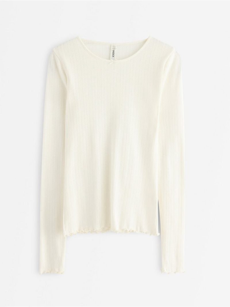 Pyjama top in pointelle - 3004087-7159